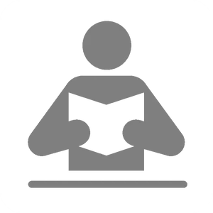 Person Reading Book Icon PNG Image