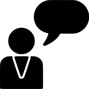 Person Speech Bubble Icon PNG Image