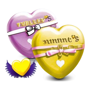 Personalized Candy Hearts Png 06212024 PNG Image