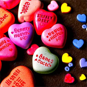 Personalized Candy Hearts Png Abm PNG Image