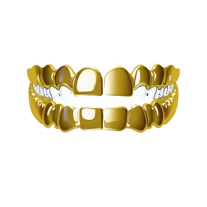 Personalized Gold Grillz Png 24 PNG Image