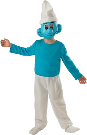 Personin Smurf Costume PNG Image