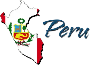 Peru Country Outlineand Name PNG Image