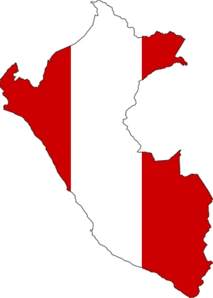 Peru Map Outlinewith Flag PNG Image