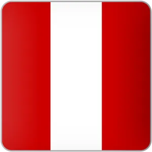 Peruvian Flag Simple Design PNG Image