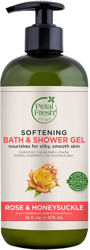 Petal Fresh Softening Rose Honeysuckle Shower Gel PNG Image