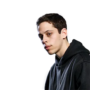 Pete Davidson Black And White Png 06252024 PNG Image