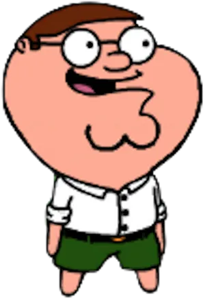 Peter Griffin Cartoon Character PNG Image