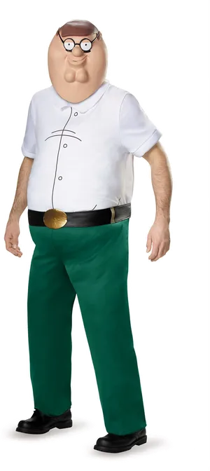 Peter Griffin Standing Pose PNG Image