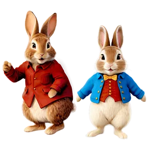 Peter Rabbit And Benjamin Bunny Png 06262024 PNG Image