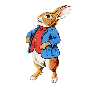 Peter Rabbit Vintage Drawing Png Rli PNG Image