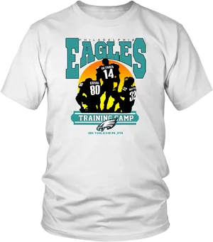 Philadelphia Eagles Training Camp T Shirt PNG Image