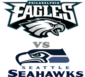 Philadelphia Eagles V S Seattle Seahawks Logo Matchup PNG Image