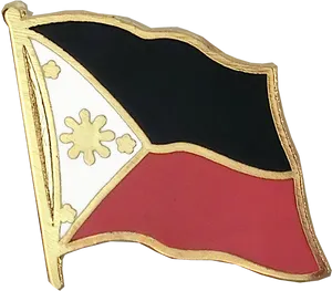 Philippine Flag Lapel Pin PNG Image