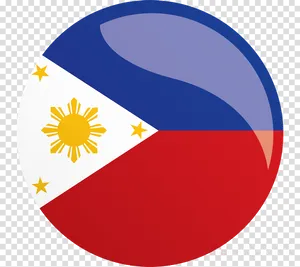 Philippine_ Flag_ Round_ Design PNG Image