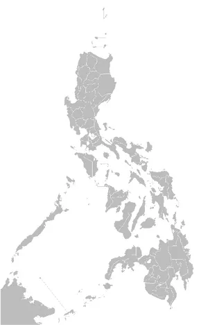 Philippines Administrative Divisions Map PNG Image