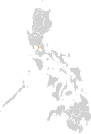 Philippines Map Highlighted Region PNG Image