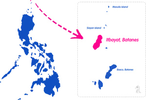 Philippines Map Highlighting Ivoryt Batanes PNG Image