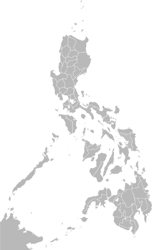 Philippines Map Silhouette PNG Image