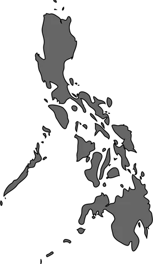 Philippines Outline Map PNG Image