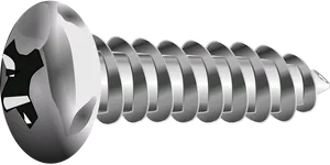 Phillips Head Screw3 D Rendering PNG Image