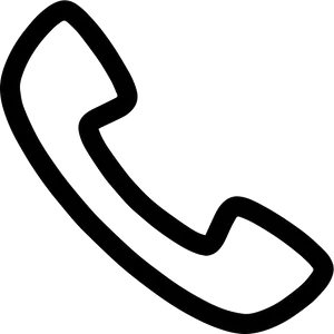 Phone Contact Icon Black Silhouette PNG Image