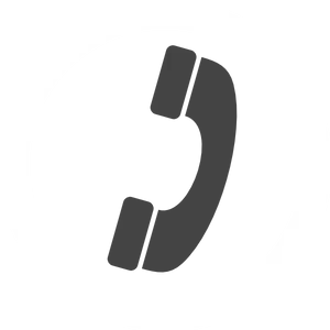 Phone Icon Circle Blackand White PNG Image