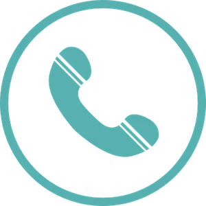 Phone Icon Circle Teal PNG Image