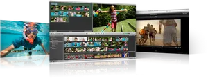 Photo Editing Software Interface Demonstration PNG Image