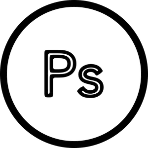 Photoshop Icon Outline PNG Image