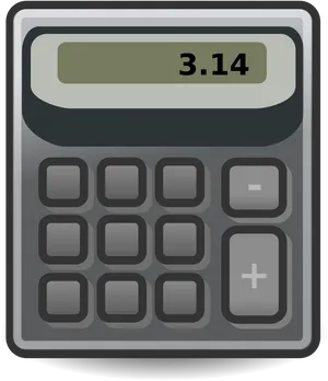 Pi Value Calculator Display PNG Image