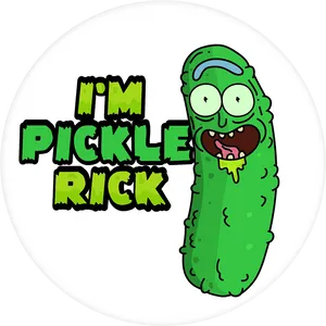 Pickle Rick Announcement PNG Image