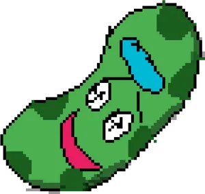 Pickle Rick Pixel Art PNG Image