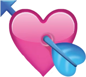 Pierced Heart Emoji PNG Image