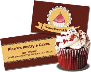 Pierres Pastry Cakes Business Card PNG Image