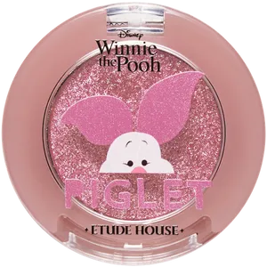 Piglet Themed Cosmetic Compact PNG Image