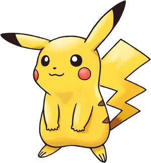 Pikachu Pokemon Illustration PNG Image