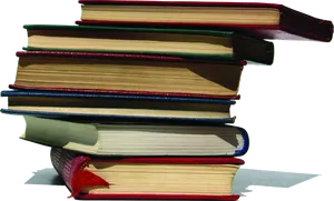 Pile_of_ Hardcover_ Books.png PNG Image