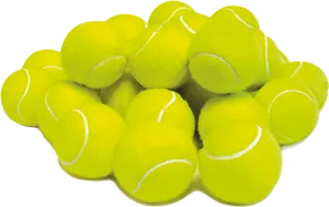 Pileof Tennis Balls PNG Image