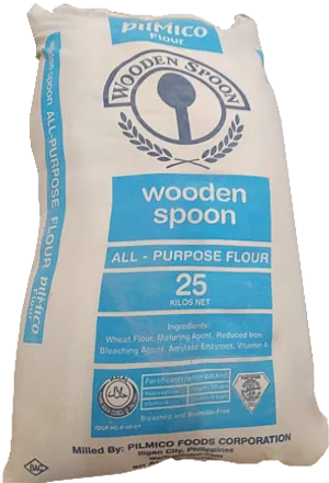 Pilmico Wooden Spoon All Purpose Flour Bag25kg PNG Image