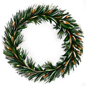 Pine Wreath Design Png Eok PNG Image