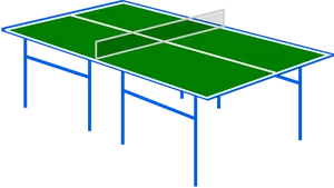 Ping Pong Table Vector Illustration PNG Image