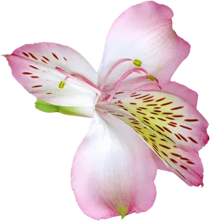 Pink Alstroemeria Flower PNG Image