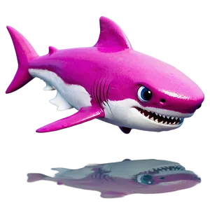 Pink Baby Shark With Cute Eyes Png Oxt29 PNG Image