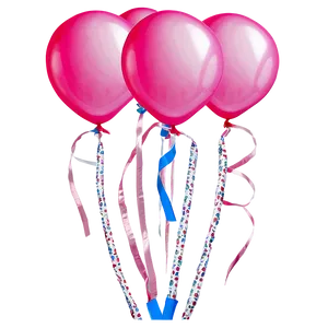 Pink Balloons Birthday Surprise Png 06122024 PNG Image