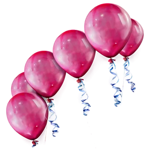 Pink Balloons For Party Png 87 PNG Image