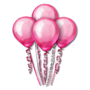 Pink Balloons For Party Png Ldm6 PNG Image