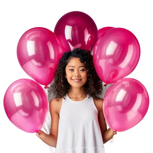 Pink Balloons White Background Png 37 PNG Image