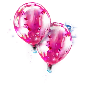 Pink Balloons With Light Effects Png 76 PNG Image