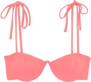 Pink Bikini Top Isolated PNG Image